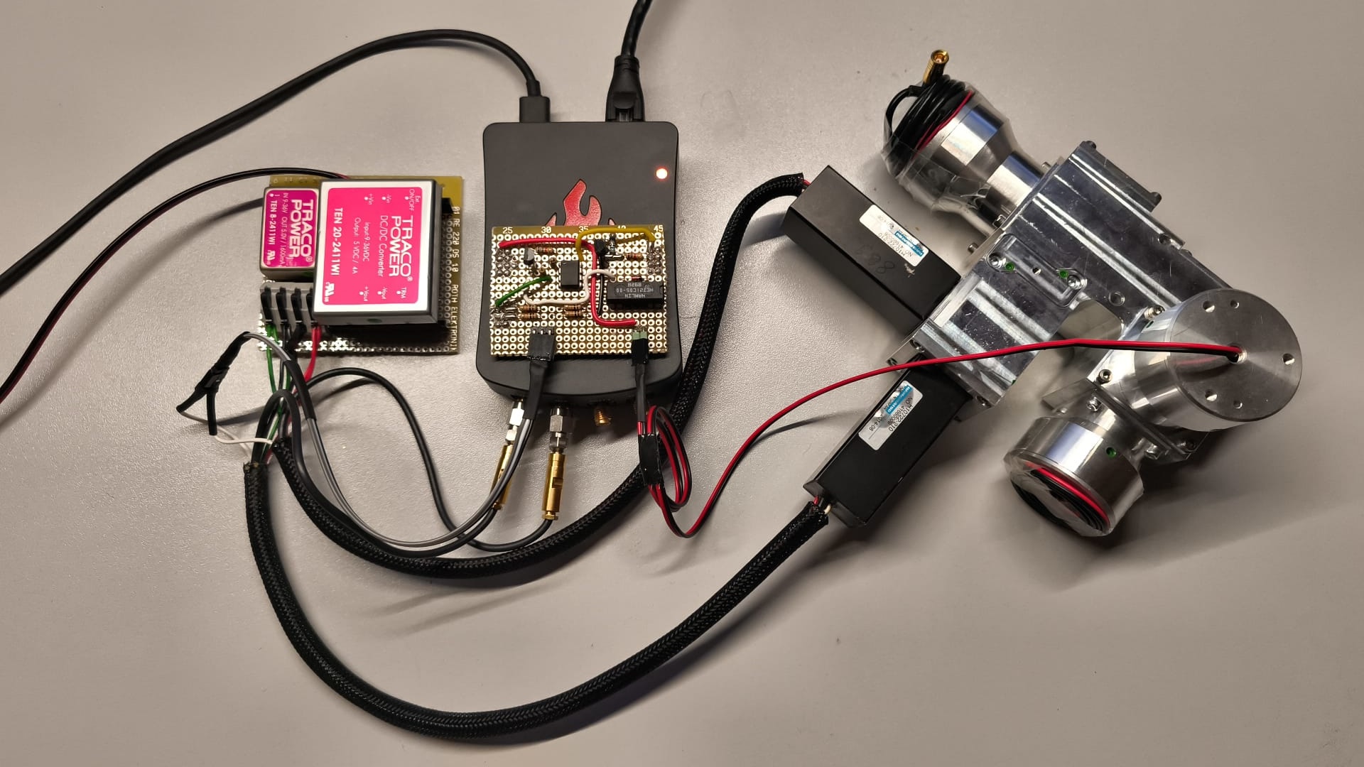 Quantum Lever optical hardware on the lab bench
